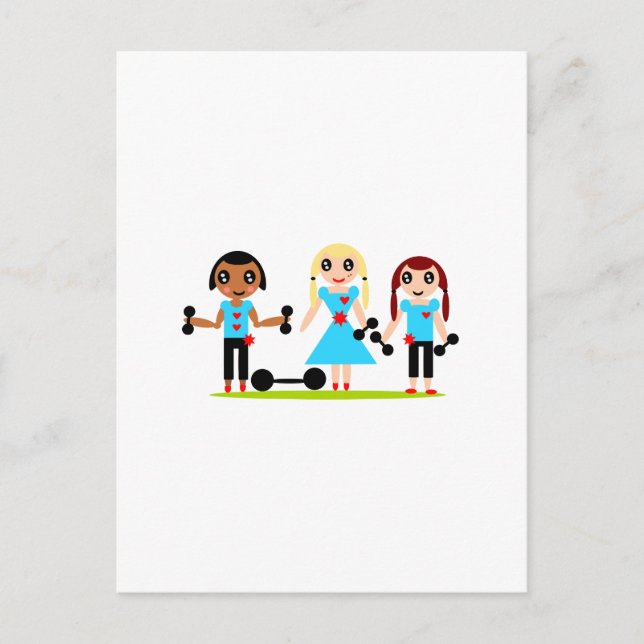 Flickor kan Hiss Vykort (Framsida)