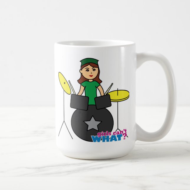  Flickor kan inte göra vad? FärgaME Anpassad desig Kaffemugg (Höger)