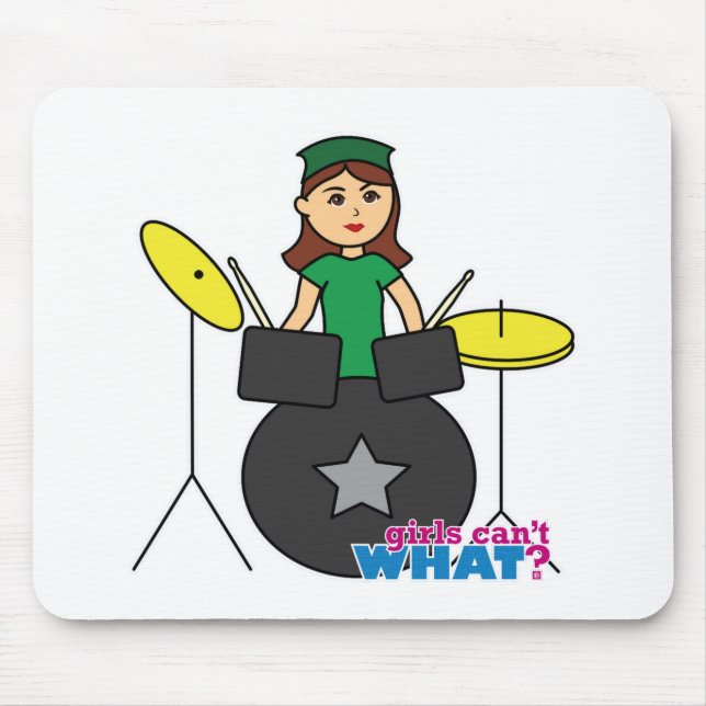  Flickor kan inte göra vad? FärgaME Anpassad desig Musmatta (Framsidan)