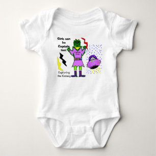 Flickor kan vara kapten till kapten Zoey Spacesshi T-shirt
