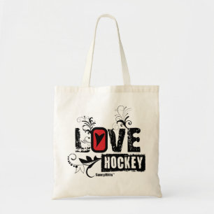 Flickor Kärlek Hockey Swirl Tygkasse