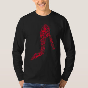 Flickor Kärlek Shoes Women Stiletto Högklackars Sh T Shirt