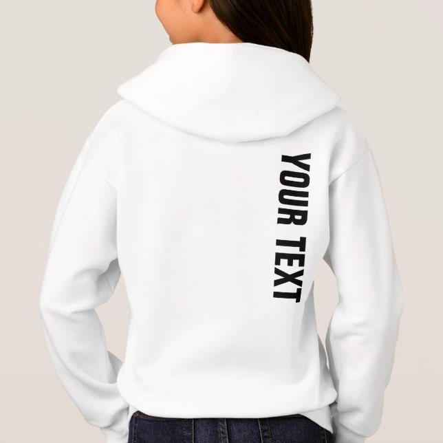 Flickor, kläder bakåt Skriv ut Namn T Shirt (Baksida)