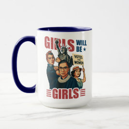 Flickor Kommer Att Vara Flickor Feministisk Empowe Mugg