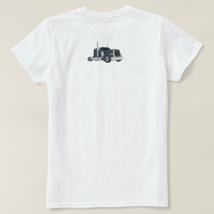 Flickor kör stort lastbilar t shirt