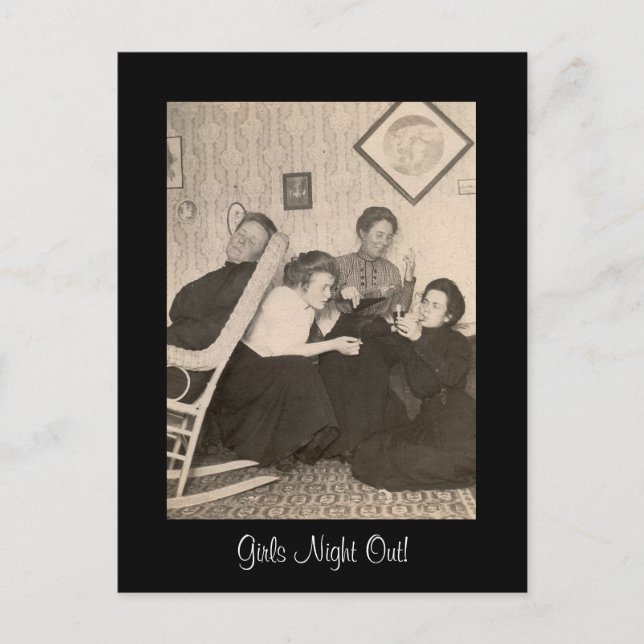 Flickor-kvällens vykort! vykort (Framsida)