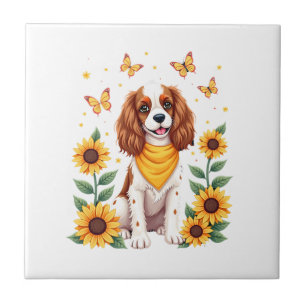 Flickor Kvinnor Mamma Cavalier King Charles Spanie Kakelplatta