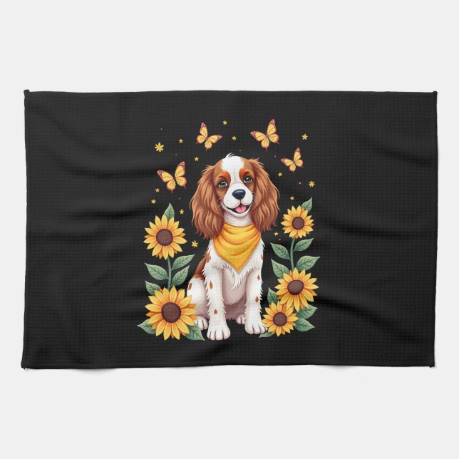 Flickor Kvinnor Mamma Cavalier King Charles Spanie Kökshandduk (Horisontell)