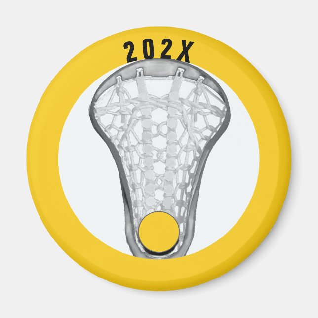 Flickor Lacrosse Gåvor Magnet (Framsidan)