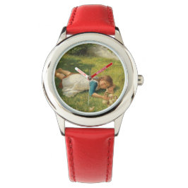 Flickor leker med Chickar (Hen och Chicken) Armbandsur