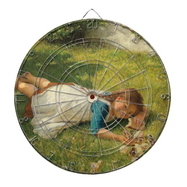 Flickor leker med Chickar (Hen och Chicken) Darttavla (Framsidan)