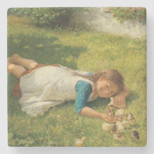 Flickor leker med Chickar (Hen och Chicken)