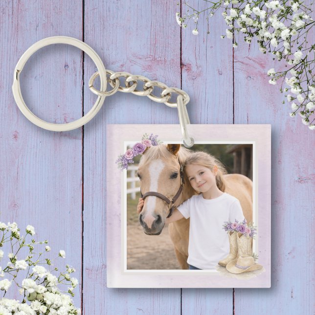 Flickor Lila Blommig Häst (Skapare uppladdad)