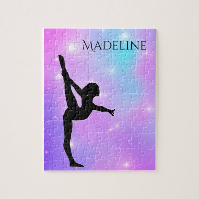 Flickor Lila-övertonad bärbar dator Pussel (Vertikal)