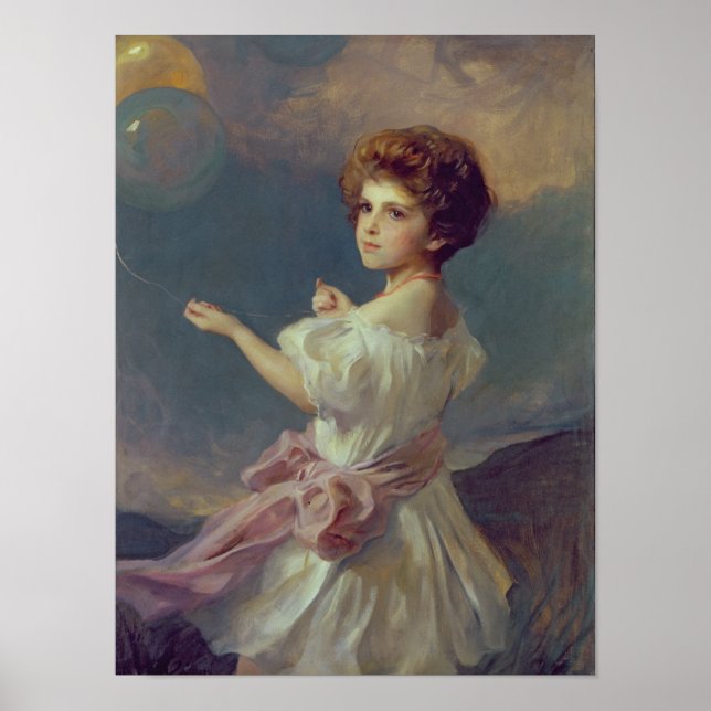 Flickor med ballonger poster (Framsidan)