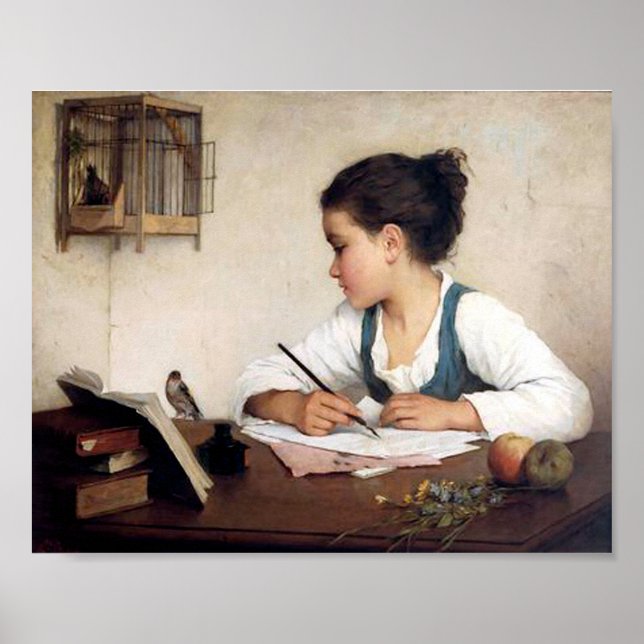 Flickor med Bird Poster (Framsidan)