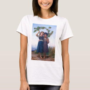Flickor med Cherry Gren, Bouguereau T Shirt