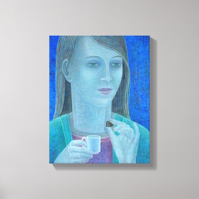 Flickor med choklad 2011 canvastryck (Framsida)