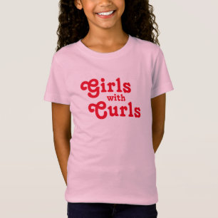 Flickor med Curls judiska Curly Hair Jufro Afro T Shirt