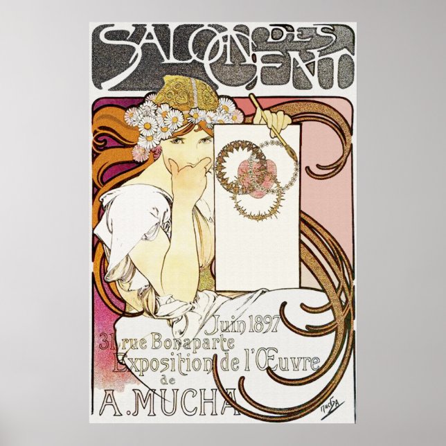 Flickor med Daisy i hennes hår Poster Skriv ut (Framsidan)