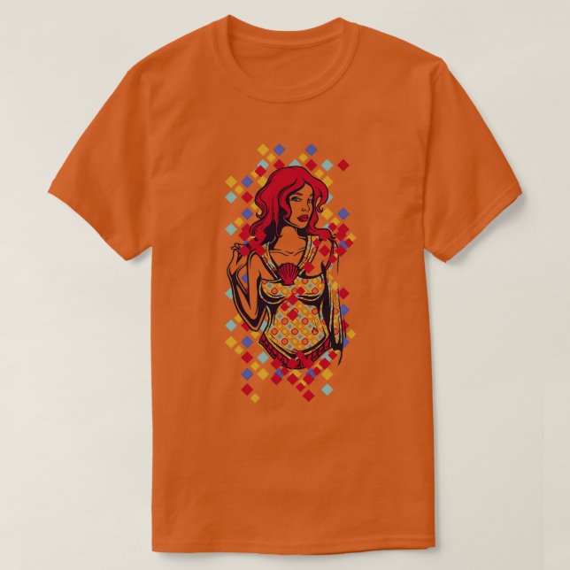 Flickor med diamanter t shirt (Design framsida)