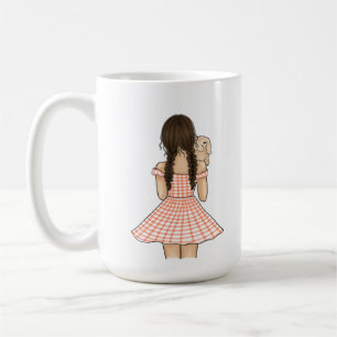 Flickor med eget namn på Pet Bunny Kaffemugg