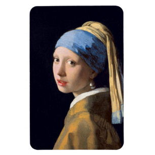 Flickor med en öronmärkning av Johannes Vermeer Magnet