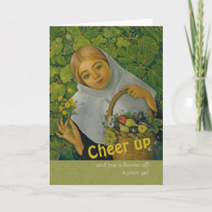 Flickor med frukt och blommor CC0858 Birthday Kort