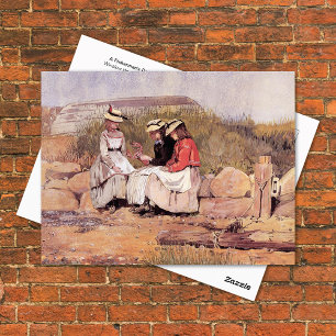 Flickor med hummer Winslow Homer Vykort