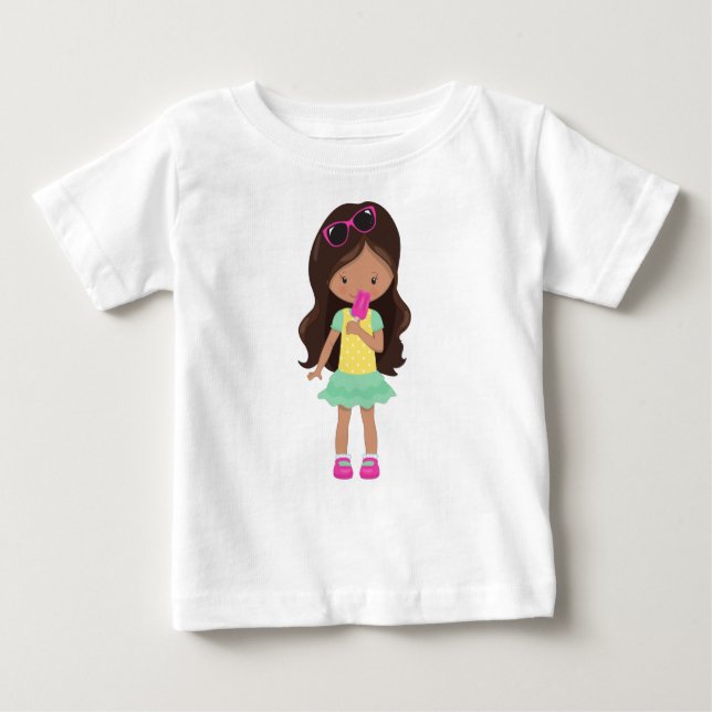 Flickor med iskräm, Latina Girl, Cute Girl, Dress T Shirt (Framsida)