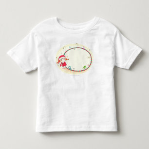 Flickor med julkostumma t-shirt