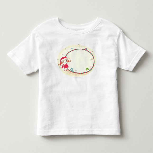 Flickor med julkostumma t-shirt (Framsida)