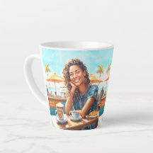 Flickor med kaffeavbrott