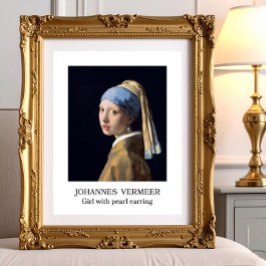 Flickor med pärlörring 1665 Johannes Vermeer Fototryck