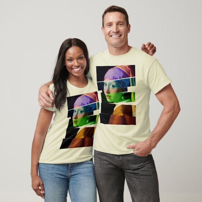 Flickor med pärlpärlor SPLICED Tee Shirt (Unisex)
