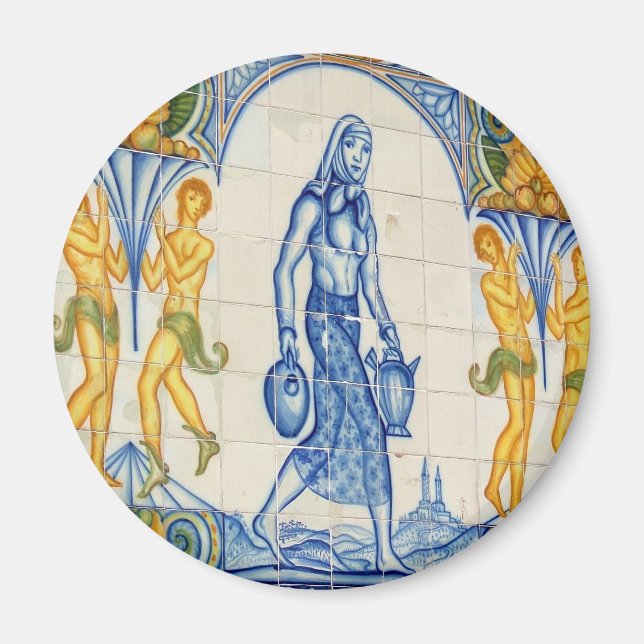 Flickor med pitchers magnet (Framsidan)