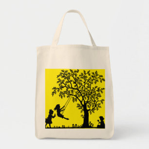 Flickor med roligt Tote Bag Tygkasse