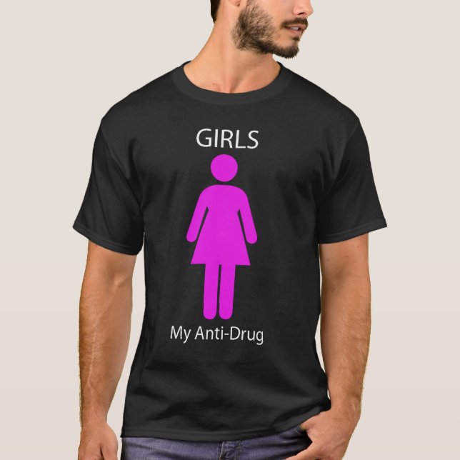 Flickor (min Anti-Drog) T-shirt (Framsida)