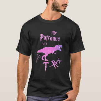 Flickor Min Patronus är en T Rex Cute Funny Dinosa Shirt