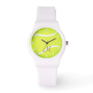 Flickor monogrammade tennisspelare armbandsur