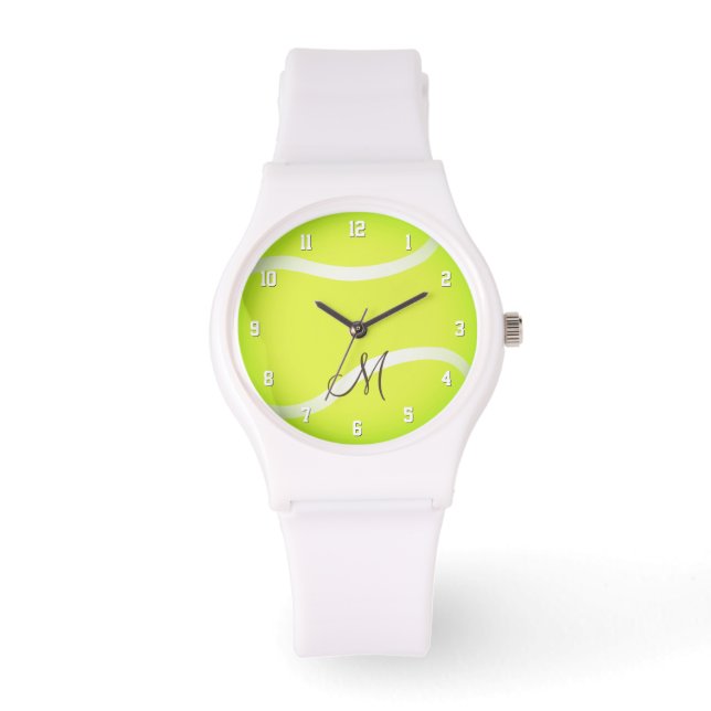 Flickor monogrammade tennisspelare armbandsur (Framsida)