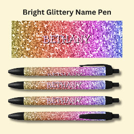 Flickor Namn på Rosa & Guld Glitter