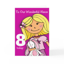 Flickor Niece 8-födelseattortets flickaktigt lila