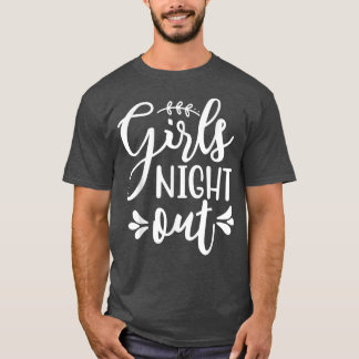Flickor Night Out Förlovning Matching Bachelorette T Shirt