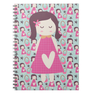 Flickor och handväskor anteckningsbok