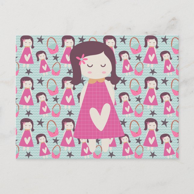 Flickor och handväskor vykort (Framsida)