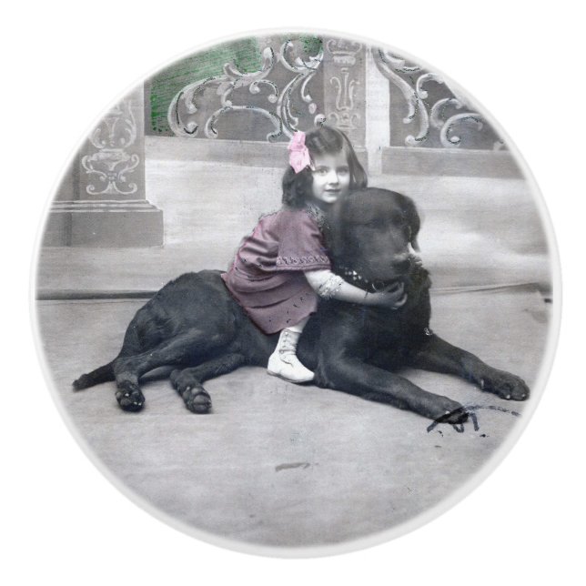 Flickor och hennes Hund Knopp (Framsidan)