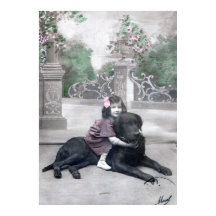 Flickor och hennes Hund