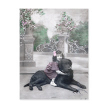 Flickor och hennes Hund