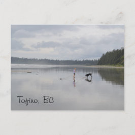 Flickor och Hund vid Beach Vykort